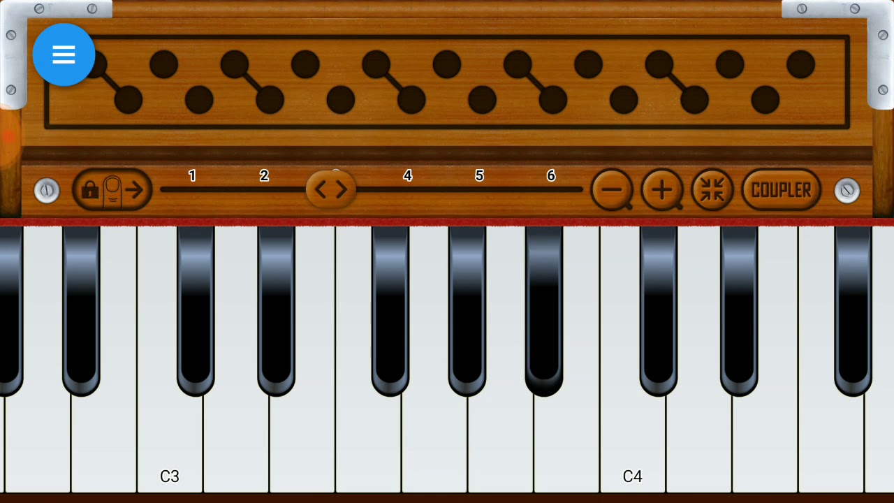 Happy birthday to you on harmonium app.