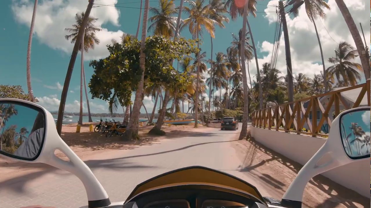 🏍 Paseo en pasola por el pueblo de LAS TERRENAS Samaná República Dominicana 🌴
