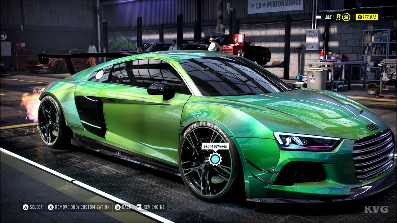 Need for Speed Heat - Audi R8 V10 Performance 2019 - Customize | Tuning Car (PC HD) [1080p60FPS]