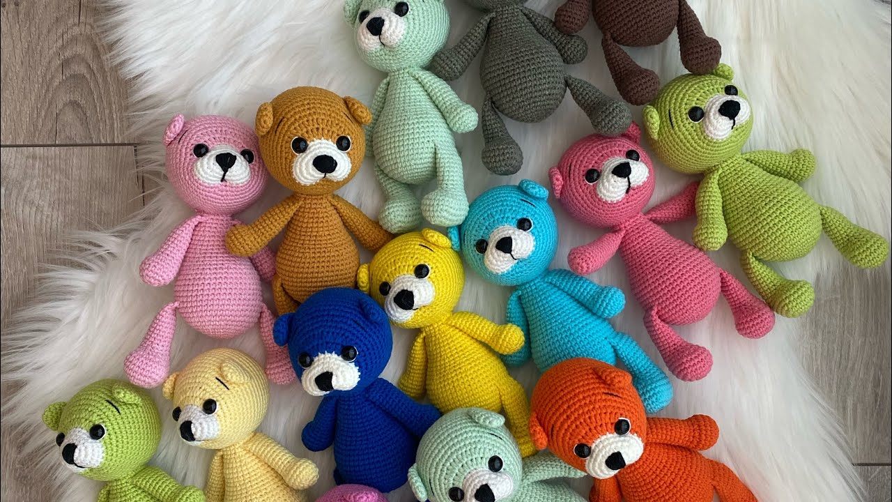 Amigurumi ayıcık 1. Bölüm ( kulak,kuyruk,kol,bacak)