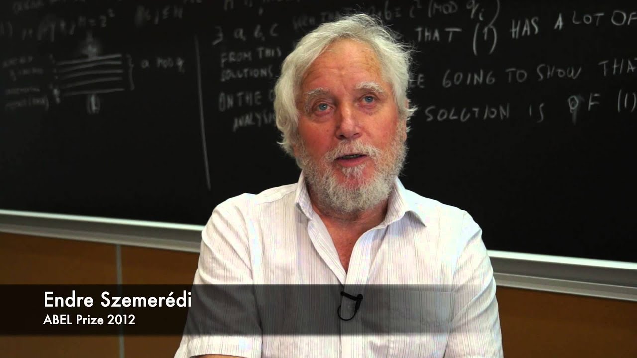 Interview at CIRM : Endre Szemerédi, Abel Prize 2012