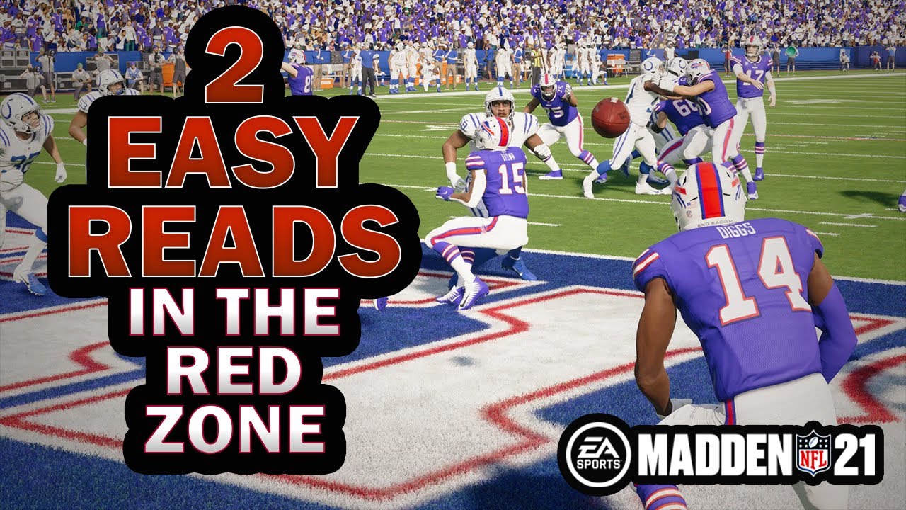 2 Easy Reads on this Red Zone play in Madden 21