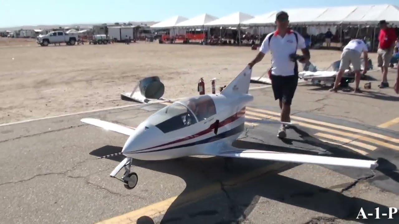 BD-5 RC Jet flame out and perfect landing.