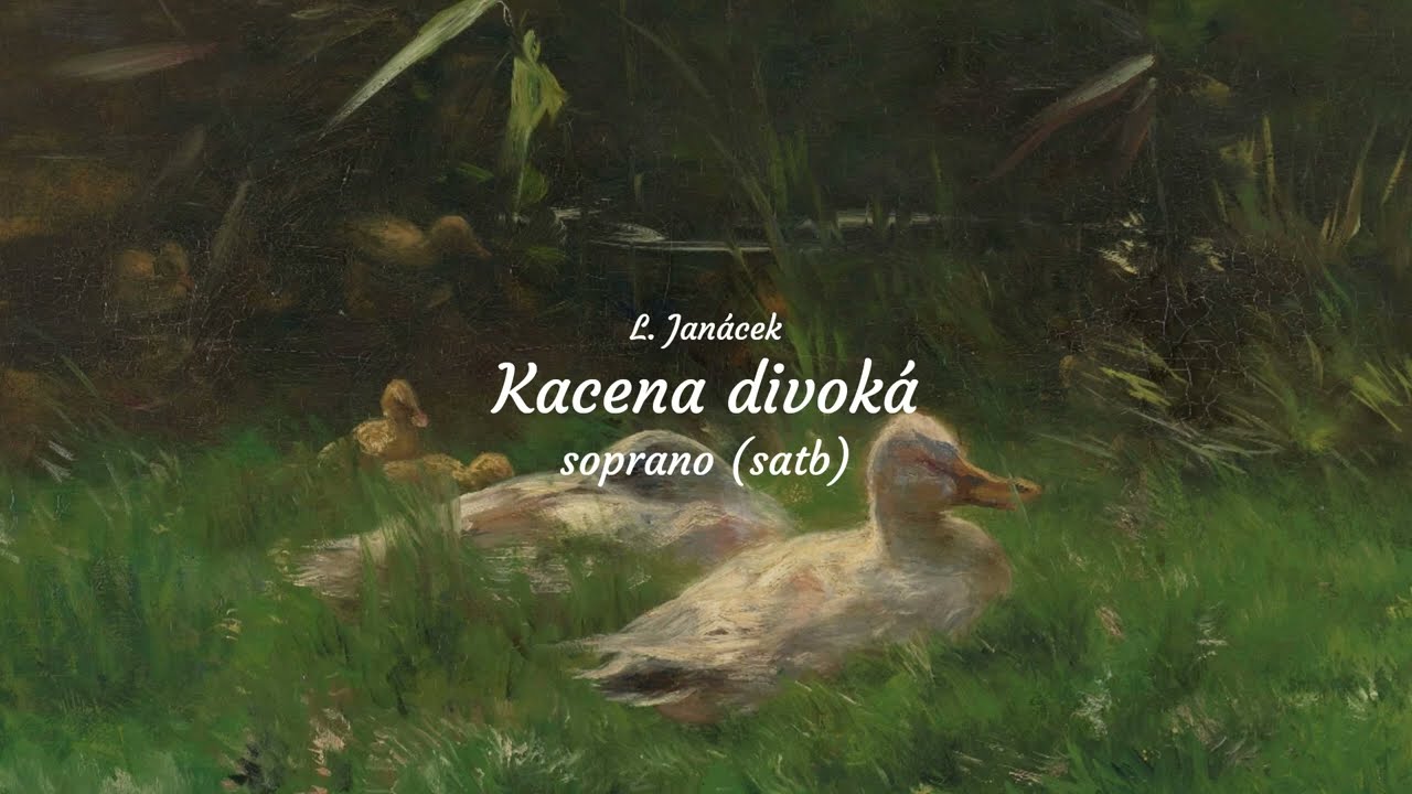 Kacena divok&aacute;, L. Jan&aacute;cek, soprano (satb divisi), rehearsal track