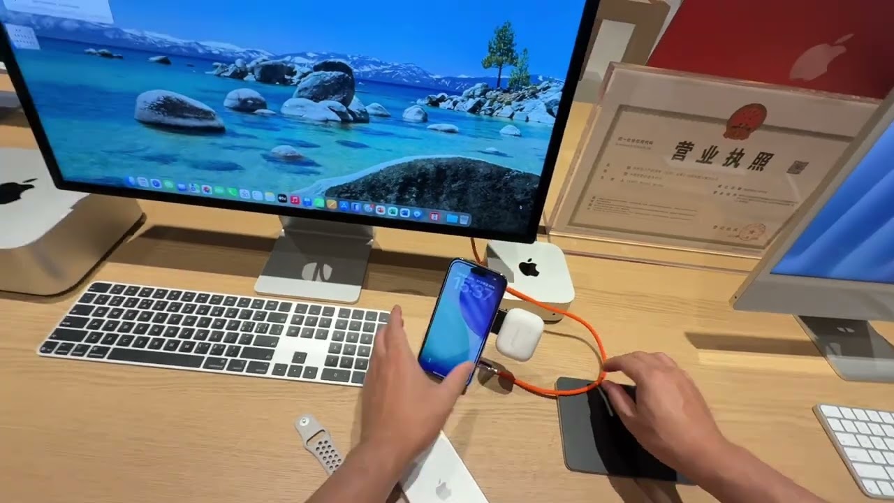 Creative bracket, plug in the data cable and you can charge it.#bracket #iphone17promax #creative 