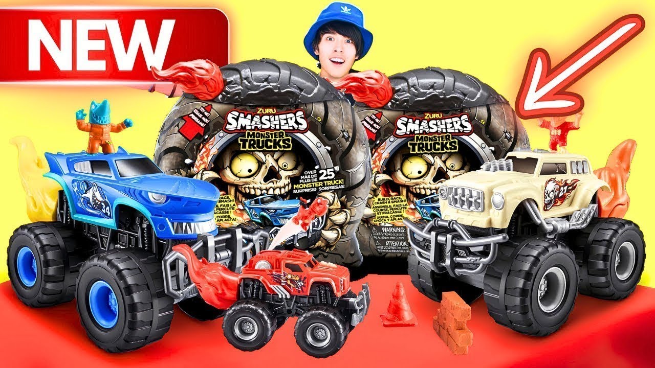 Coffee Collects *UNBOXING* Smashers Monster Trucks!
