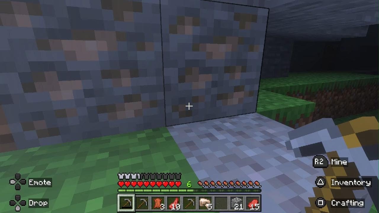 Playing Minecraft