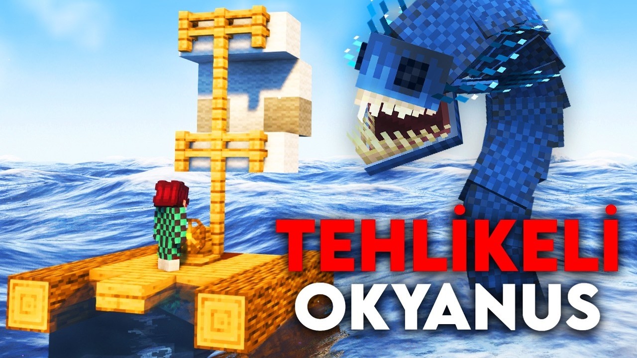 Minecraft'ın En Tehlikeli Okyanusunda Hayatta Kalmak!