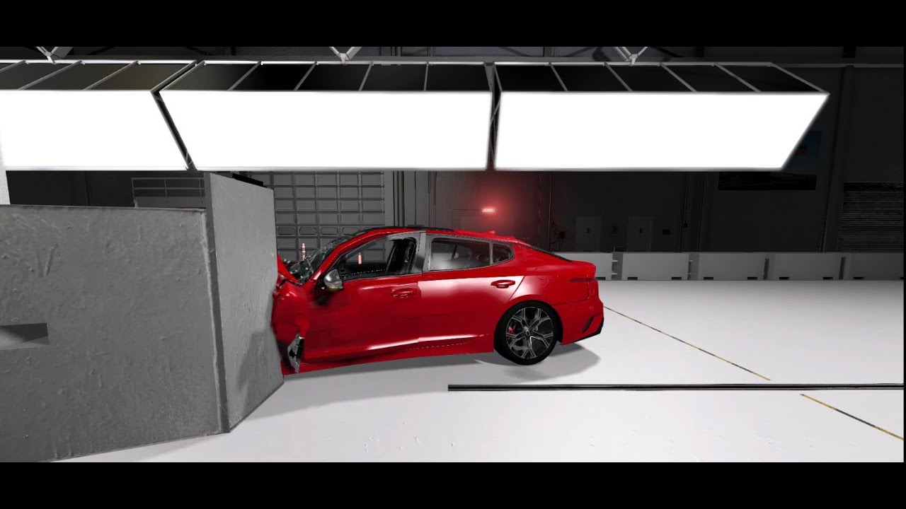 Kia Stinger Crash Test #2 (BeamNG.Drive Mod)