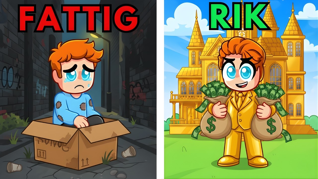 Från HEMLÖS Till RIK Historia I Roblox!