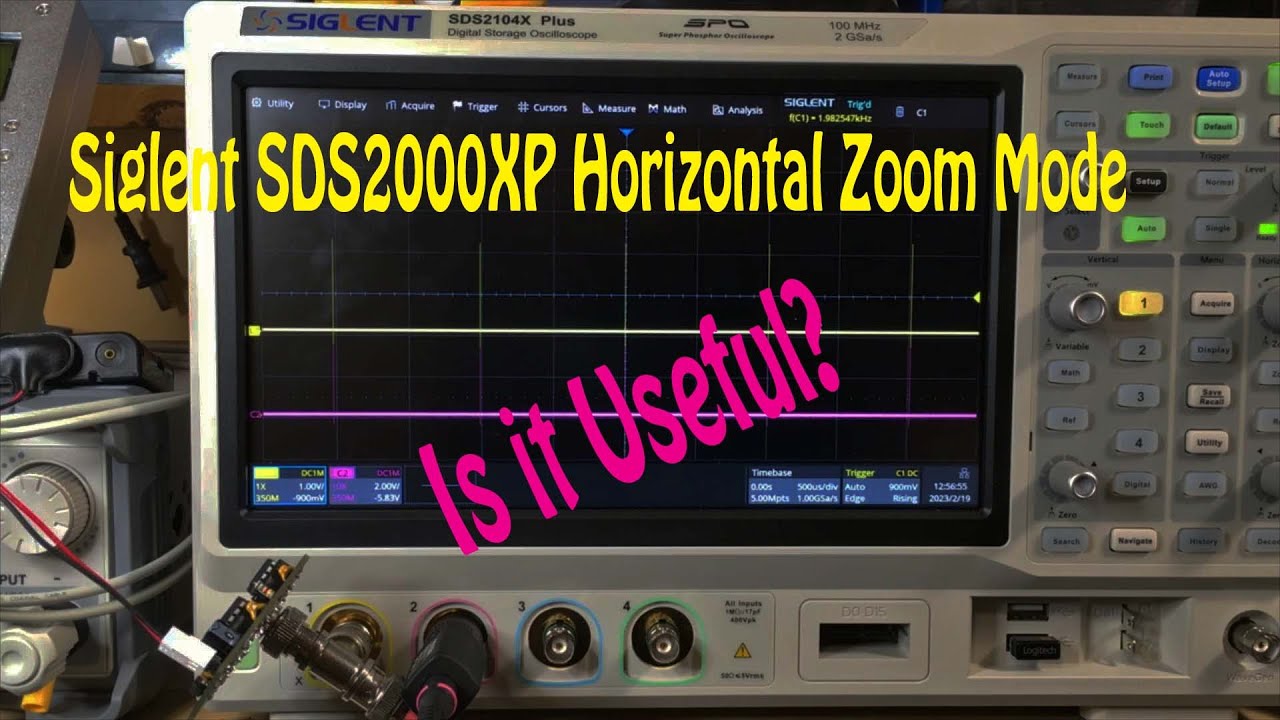 0019 - Siglent SDS200XP Horizontal Zoom Mode (a very quick look)