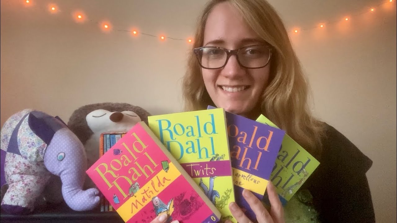 ASMR - Children’s Books - Roald Dahl - Whispered Reading, Book Tapping