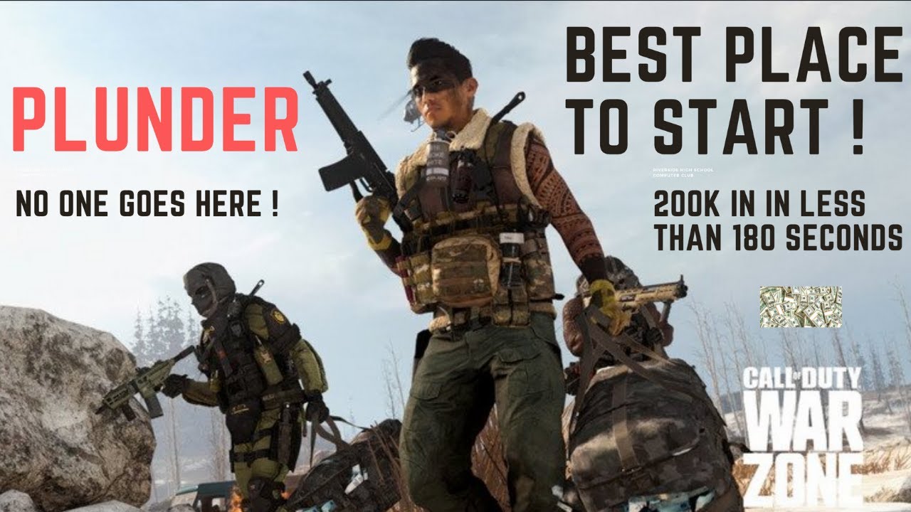 CALL OF DUTY | WARZONE | WARZONE PLUNDER TIPS | HOW TO MAKE 200K IN 180 SECONDS - BEST PLACE TO LAND