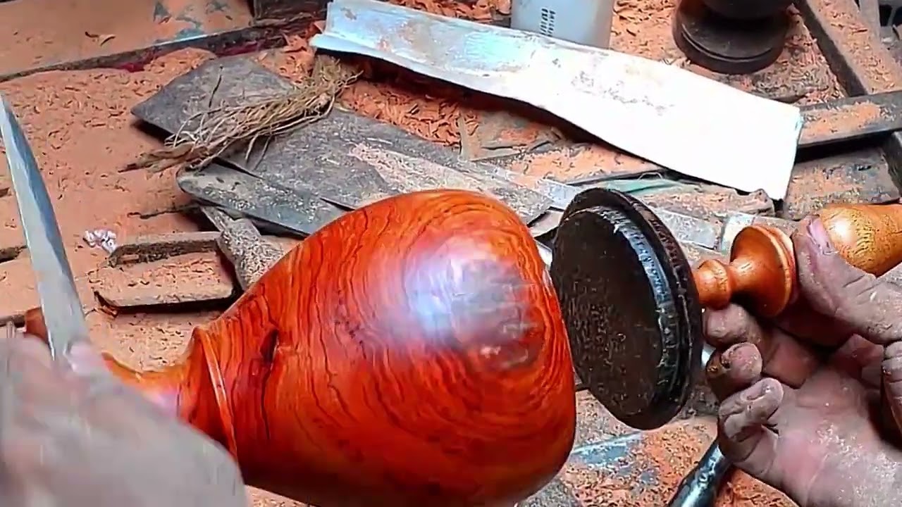 wood working on on by hand