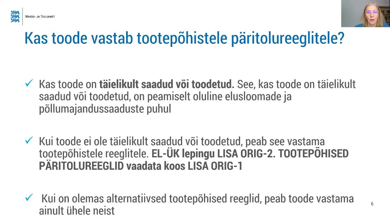 26 01 2021 Päritolu koolitus