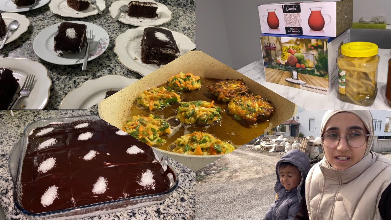  YENİ EVİMİZİ GÖRMEYE GELDİLER 👍HEDİYELERİM 🥰AĞLAYAN PASTA 🤌🏻HAFTASONU NASIL GEÇTİ😍MÜCVER TARİFİM