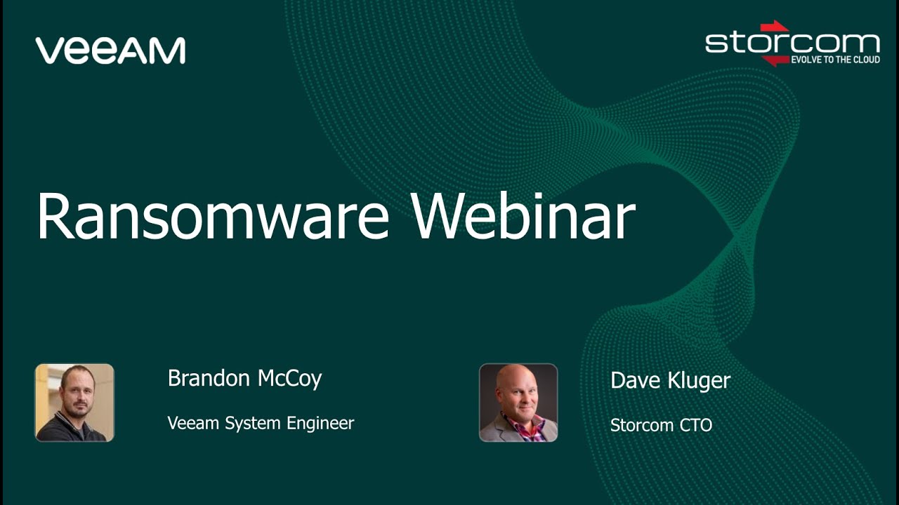 Veeam Ransomware Prevention & Protection in 2021 Webinar