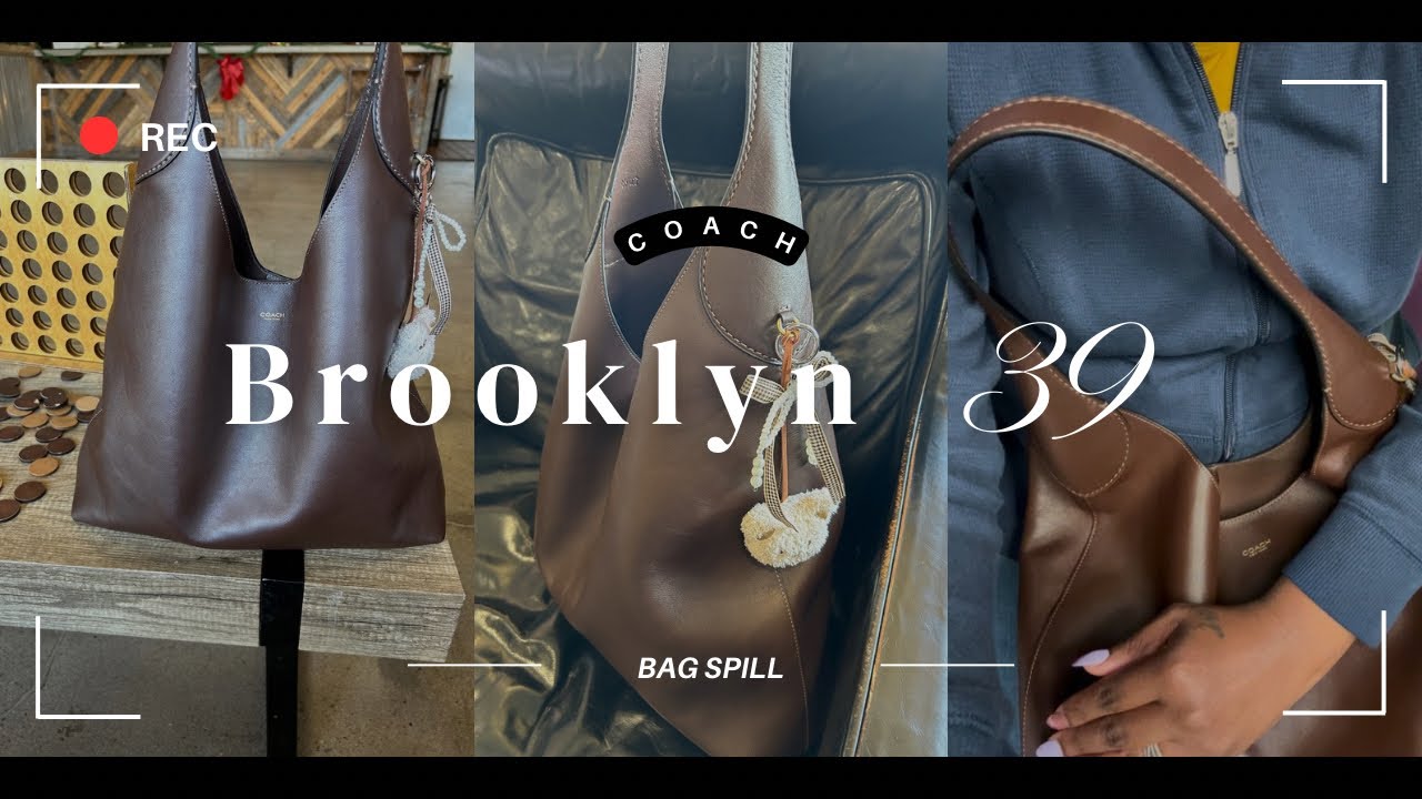 ✨BAG SPILL✨ Coach Brooklyn 39 || Denim Juicy Reveal #denimdecember @olamaye
