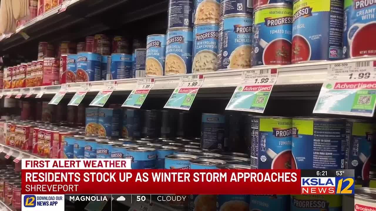 ArkLaTex residents stock up on supplies ahead of winter storm