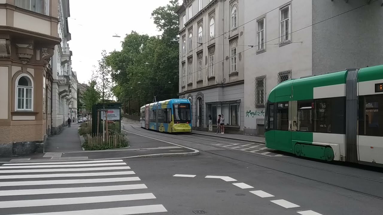 Graz Linien Trams Austria.