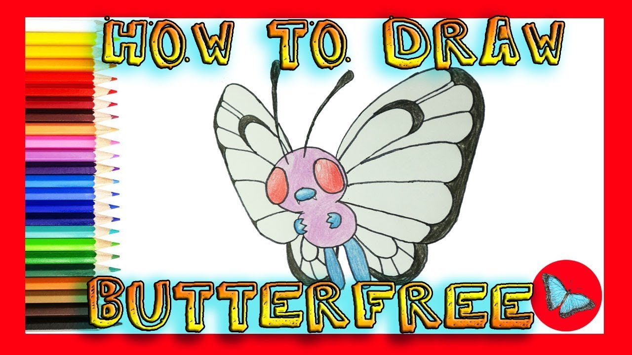 How To Draw  Butterfree From Pokemon | Coloring and Drawing For Kids