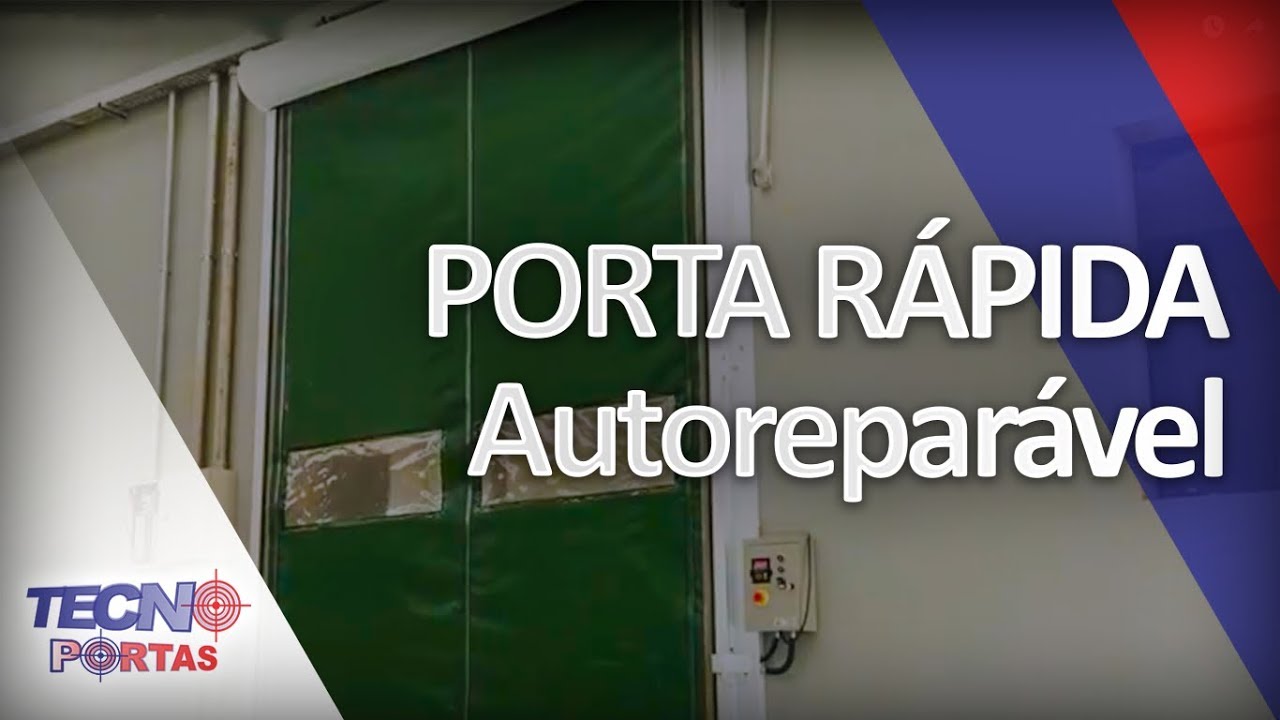 Porta Rápida Autoreparável - De Lona PVC  - Tecnoportas