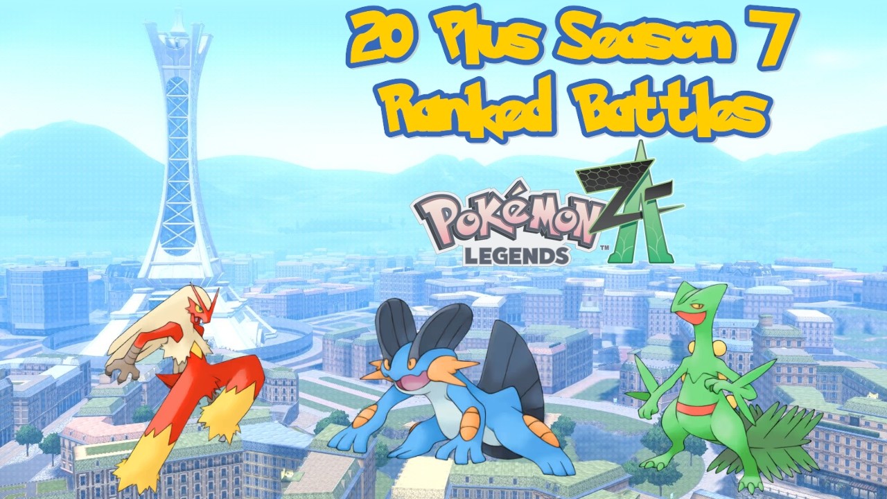 Hoenn Starters In Season 7 - 20 Plus Pokemon Legends Z-A Ranked Battles No Commentary
