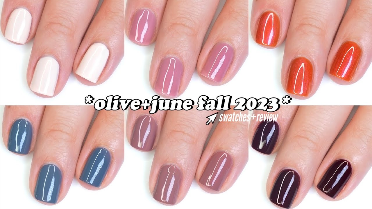 Olive & June Fall 2023 Nail Polish Collection Swatches + Review