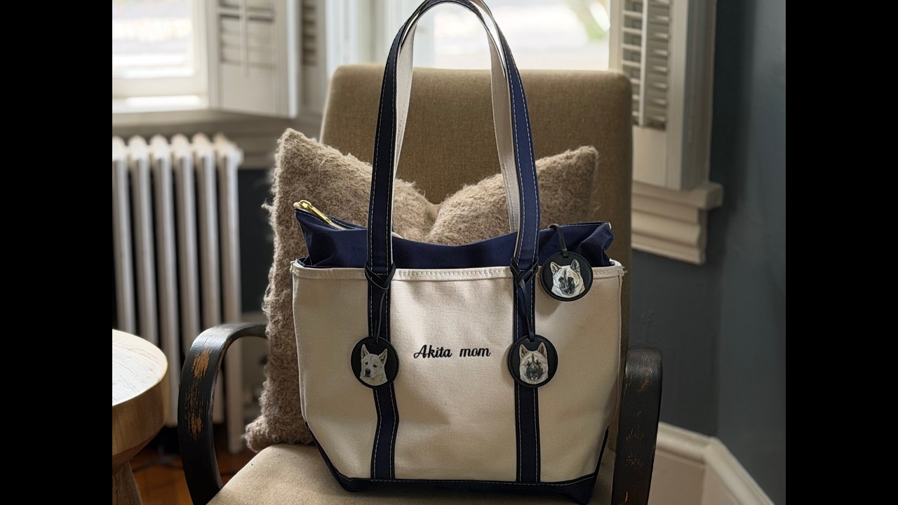 LLBean Cotton Canvas Monogrammed Boat and Tote Review, 8_20_26 kumason.com