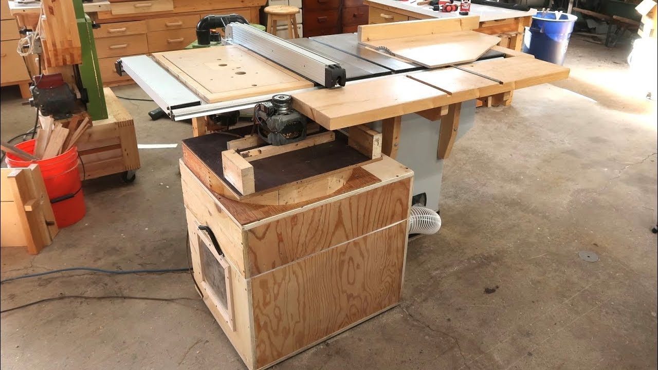 Dedicated table saw dust collector