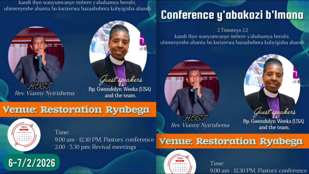 🔴 LIVE  E.R.C   RYABEGA(2) ABAVUGABUTUMWA KUVA AMERICA(USA) SUNDAY SERVICE