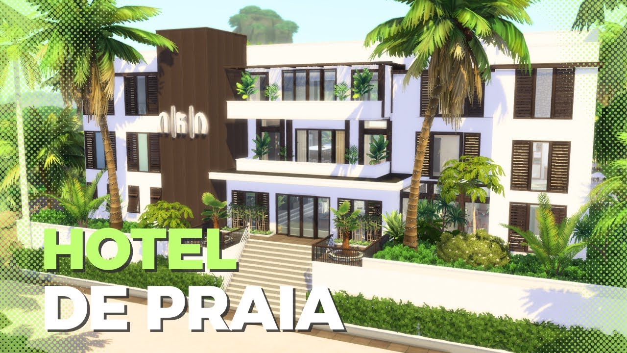 🏄‍♂️ RESORT DE PRAIA NO SIMS 4!  Piscina, Quartos e Área de Lazer (Sem CP)