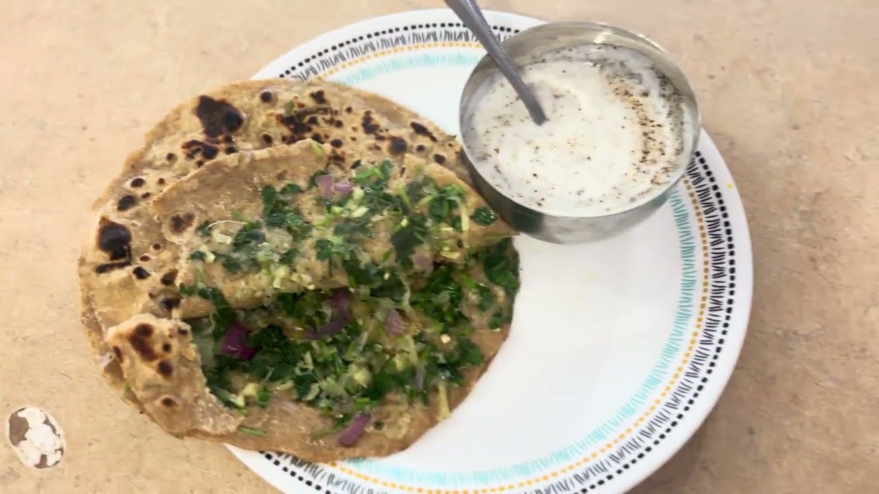 🥬🌿 हेल्दी और टेस्टी! Mooli-Palak Paratha – हर बाइट में स्वाद और पौष्टिकता! 😋✨