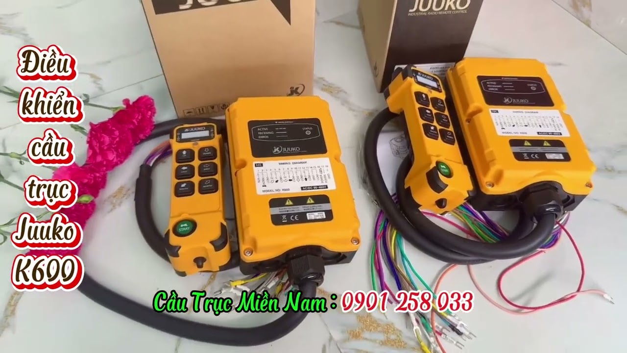 💥Điều khiển từ xa cầu trục Juuko K600💥bộ điều khiển palang không dây Juuko K600
