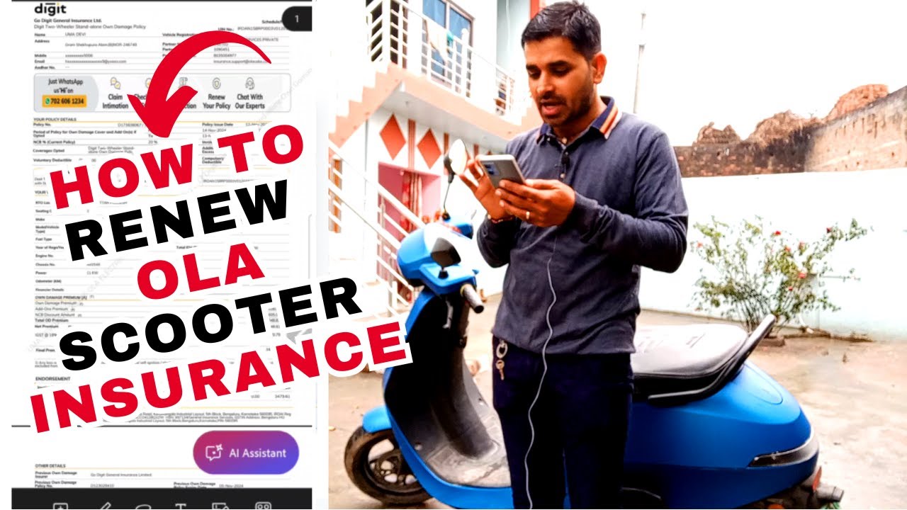 How to Renew Ola Scooter Insurance | OLA Insurance renewal kaise karen