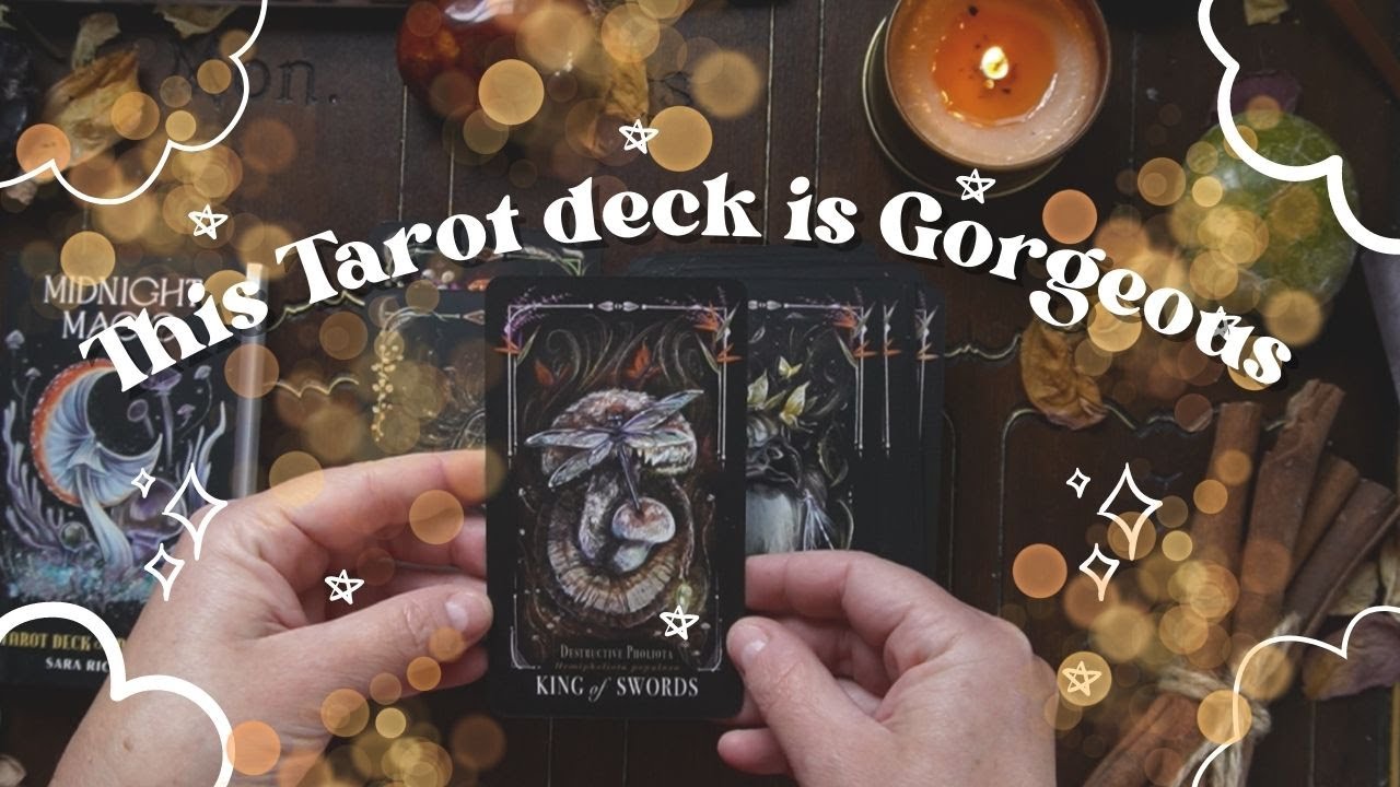 Midnight Magic Mushroom Tarot Unboxing & Full Flip Through