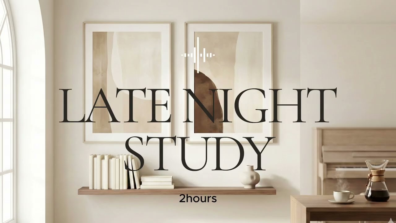Late Night Study Session 🌙 | Calm Piano | 2 Hours Soft Instrumental Music