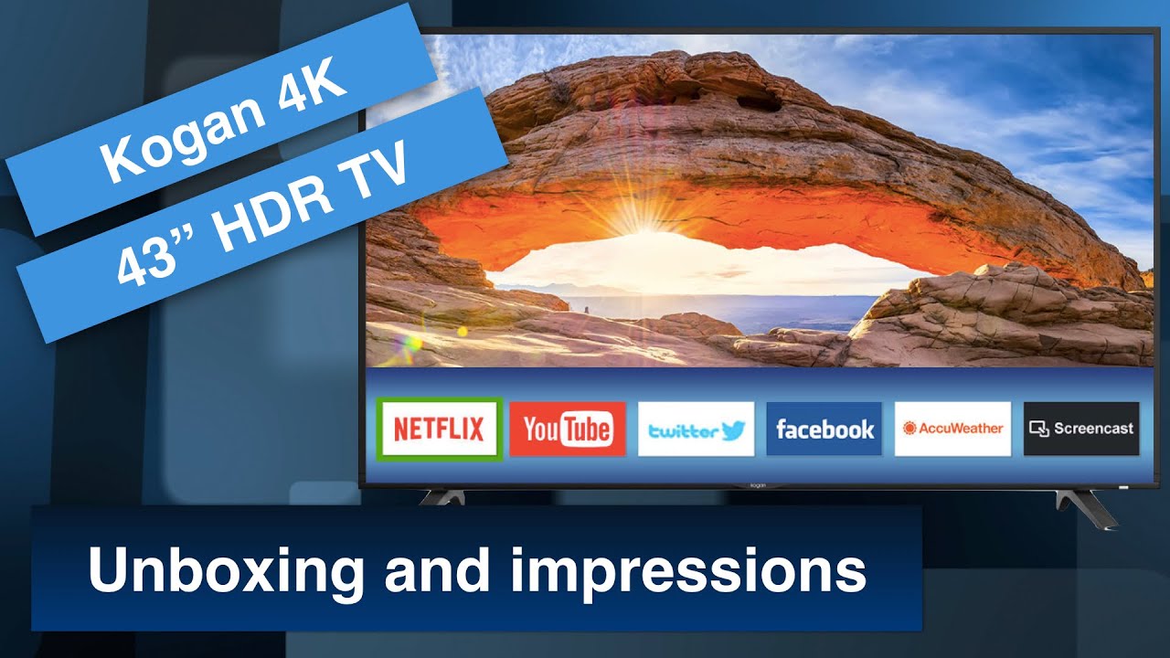 Распаковка и первые впечатления от 4K Smart TV Kogan 43