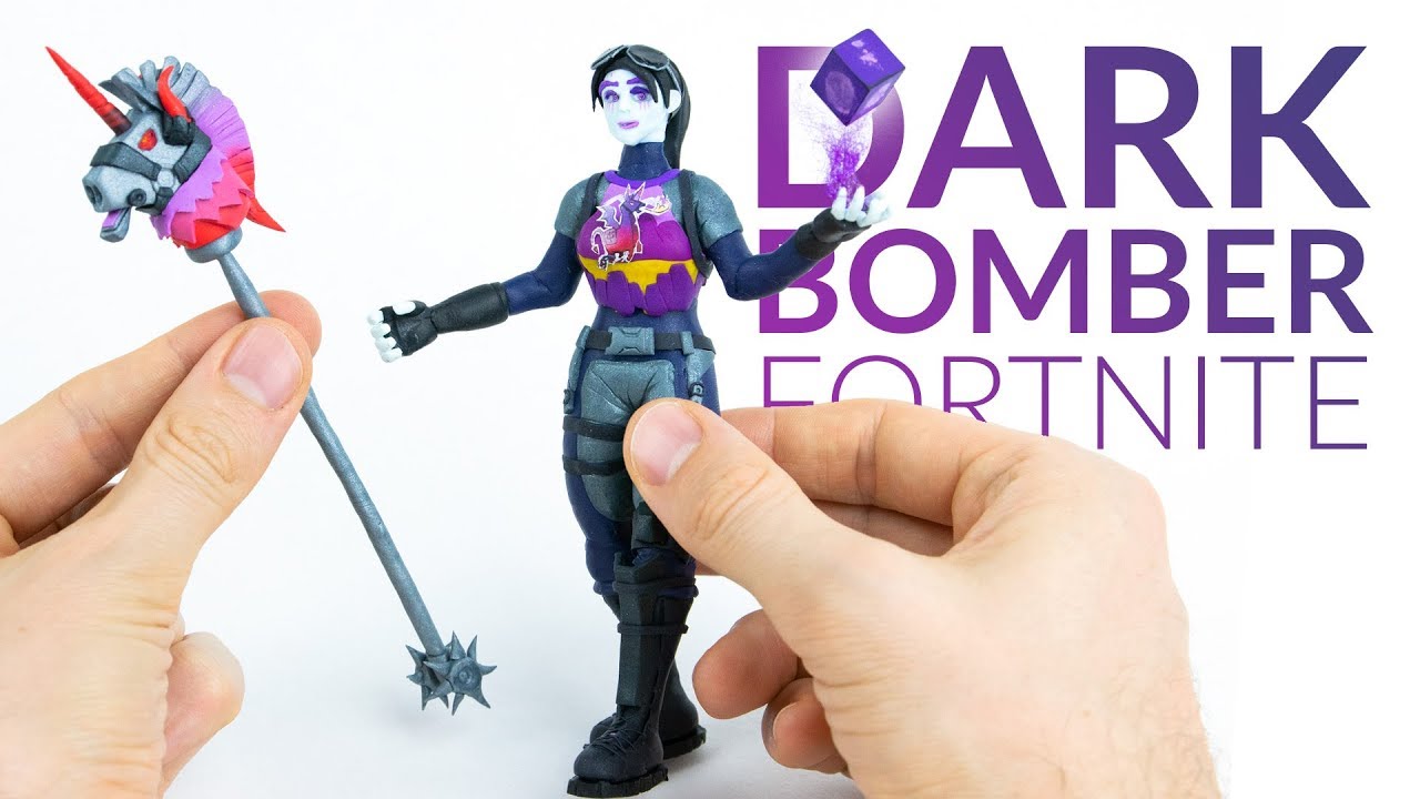 Dark Bomber & Thunder Crash (Fortnite Battle Royale) – Polymer Clay Tutorial