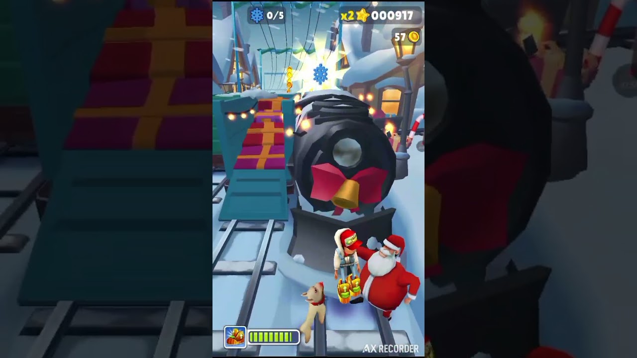 Jogando subway surfers 