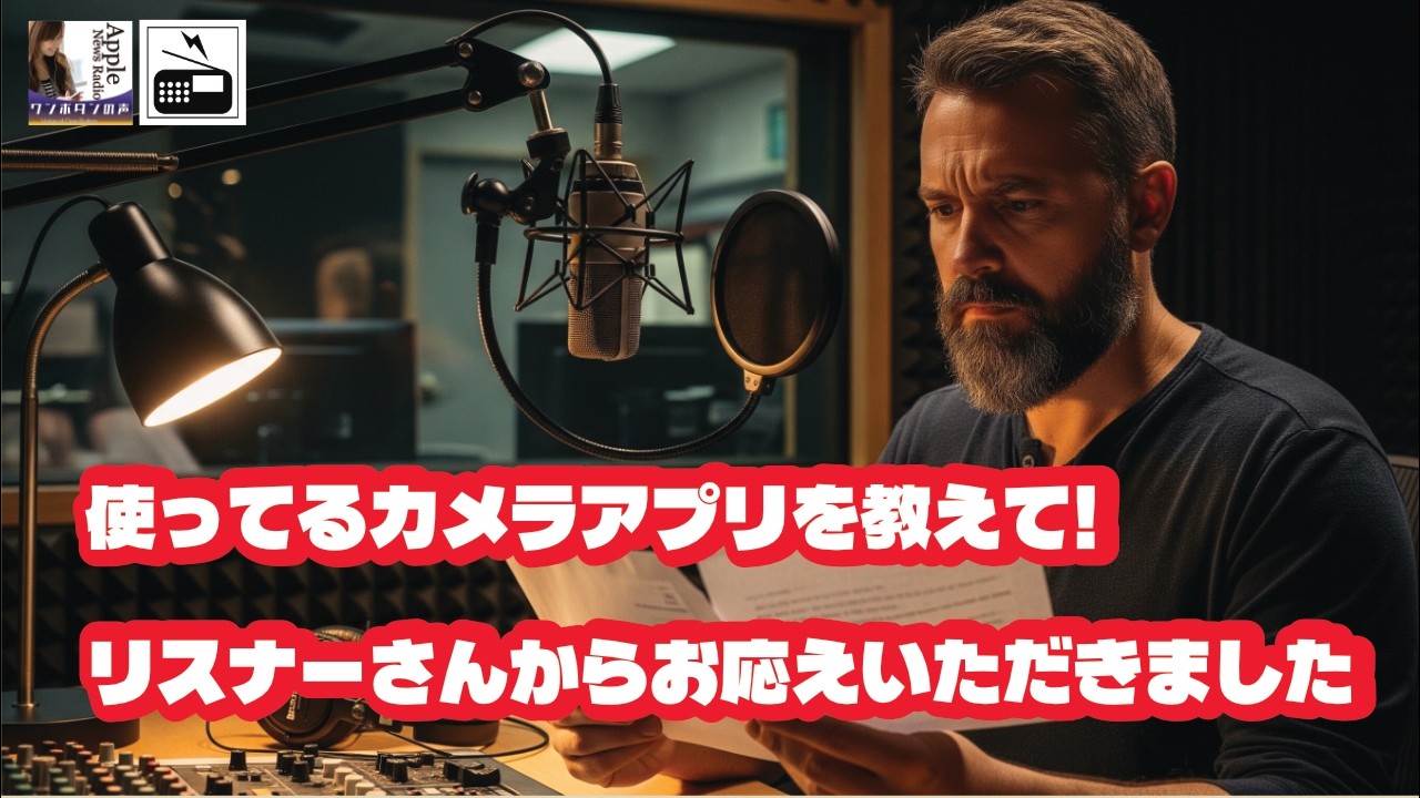 カメラアプリは何を使っていますか？　リスナーさんからお応えいただきました