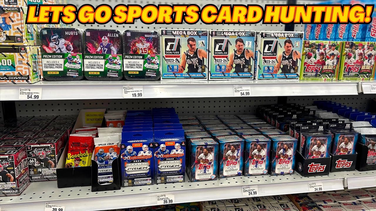 *LETS GO SPORTS CARD HUNTING IN THE WILD!😱 - THE SHELVES ARE COMPLETELY FULL!🔥