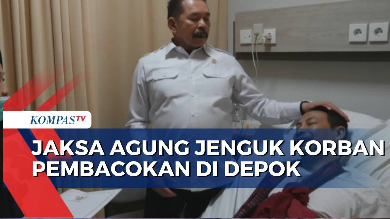 Jaksa Agung Jenguk Pegawai Kejagung yang Jadi Korban Pembacokan di Depok
