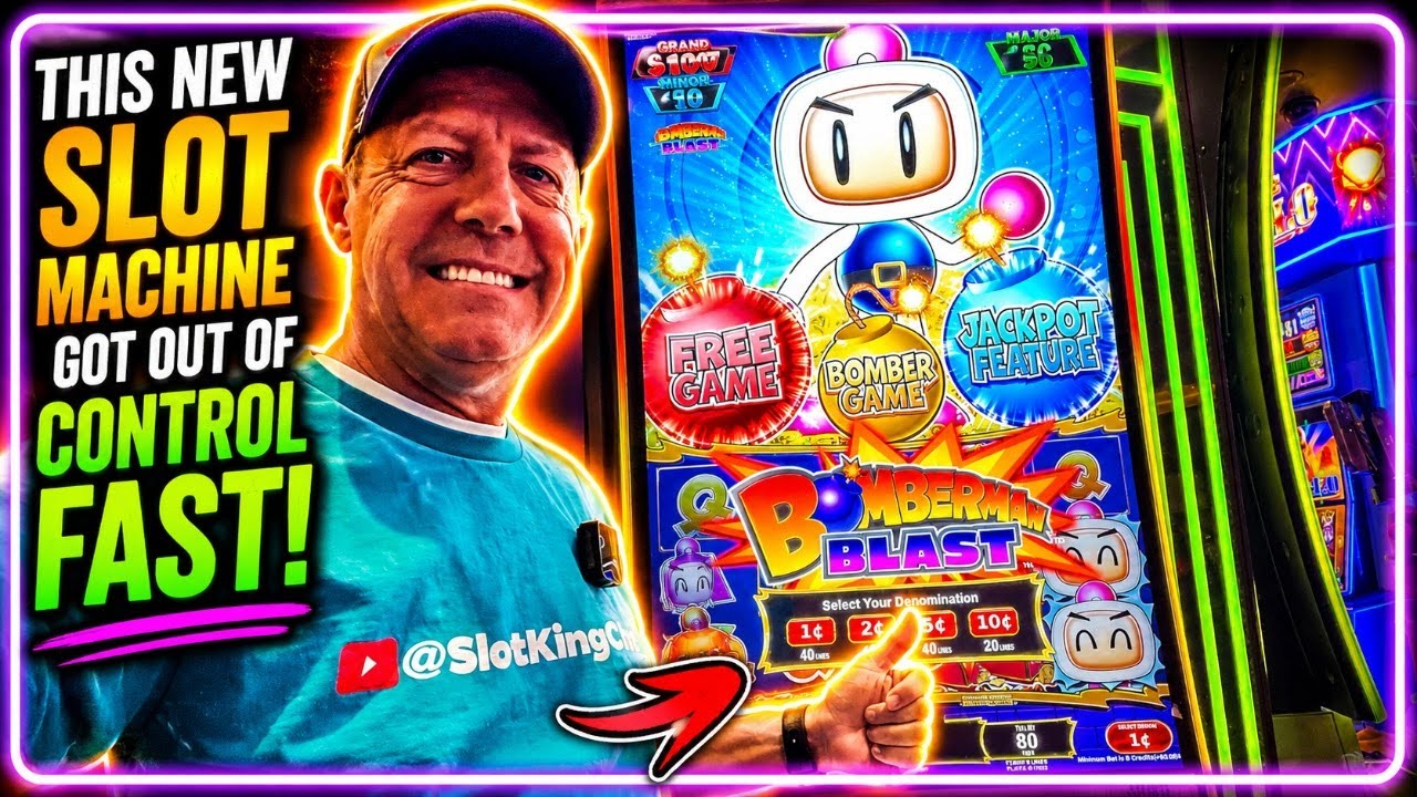 Bomber Man Blast Slot Machine at the Golden Nugget was Crazy!