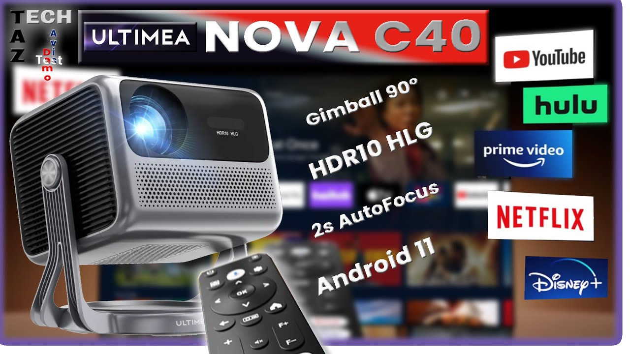 ULTIMEA NOVA C40 Gimbal Led projecteur 1080p - Avis Test Démo - Aperçu du Nova S80 Dolby ATMOS !