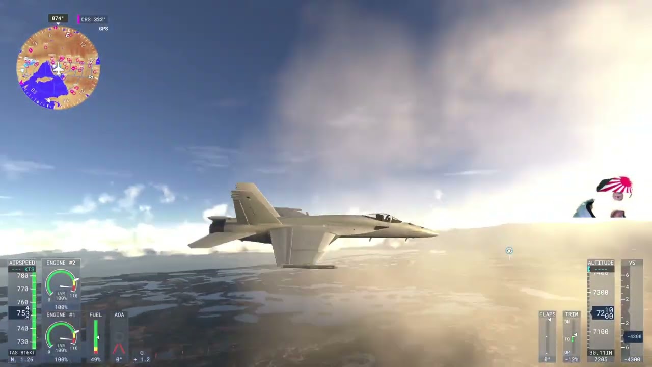 Breaking sound barrier over Salt Lake City, Utah.   Ps5 Pro