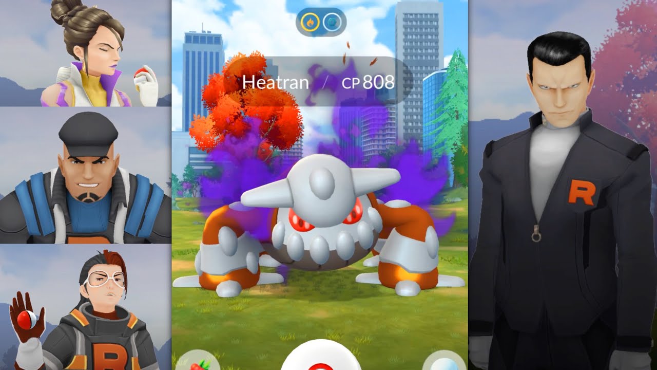Giovanni is here with Shadow Heatran and new Shadow Shinies - Pokemon GO
