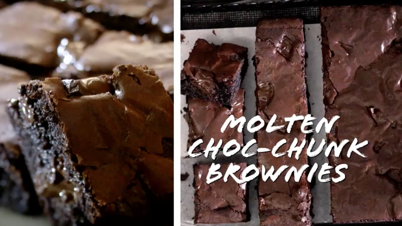 Basics to Brilliance | molten choc-chunk brownie | donna hay
