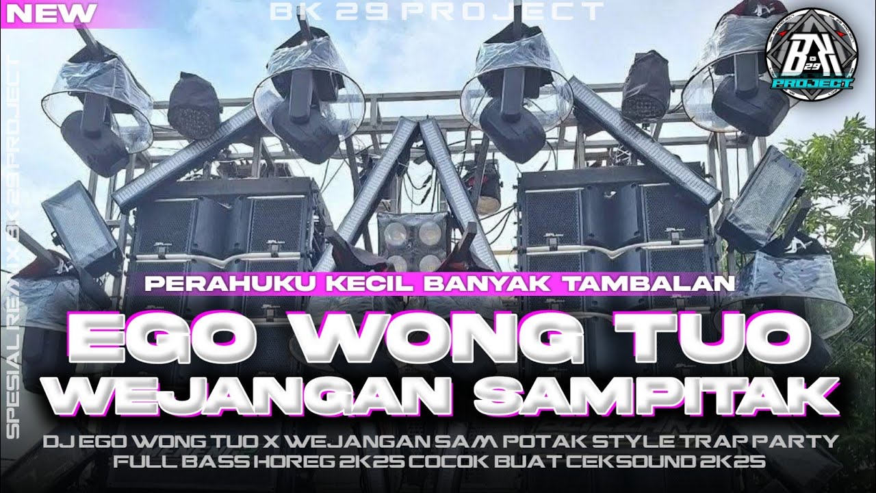 DJ EGO WONG TUO X WEJANGAN SAM PITAK | TRAP SAD X PARTY BASS HOREG|NEW FYP TIK TOK| BK 29 PROJECT