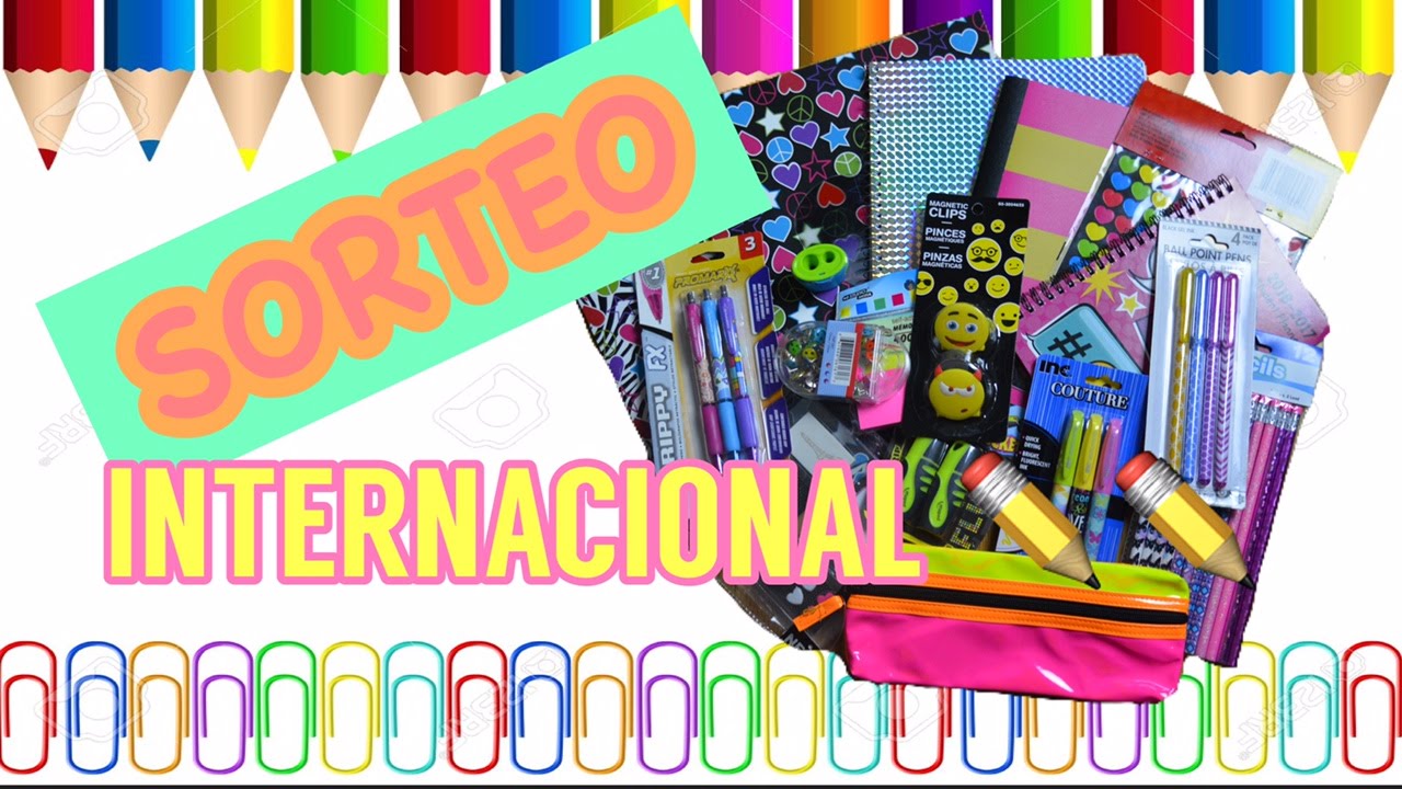 SORTEO INTERNACIONA✏️ REGRESO A CLASES  (BACK TO SCHOOL GIVEAWAY)